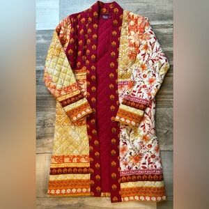 Floral Patchwork Quilted Coat